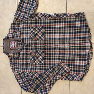 Moosejaw‎ Plaid Flannel Long Sleeve Button Up Shirt Size Medium
